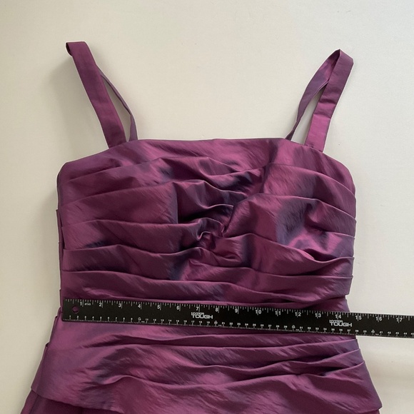 Jade By Jasmine Formal Dress Sz10 Purple Maxi Flare Bridesmaid Evening Gown Prom - Picture 6 of 13